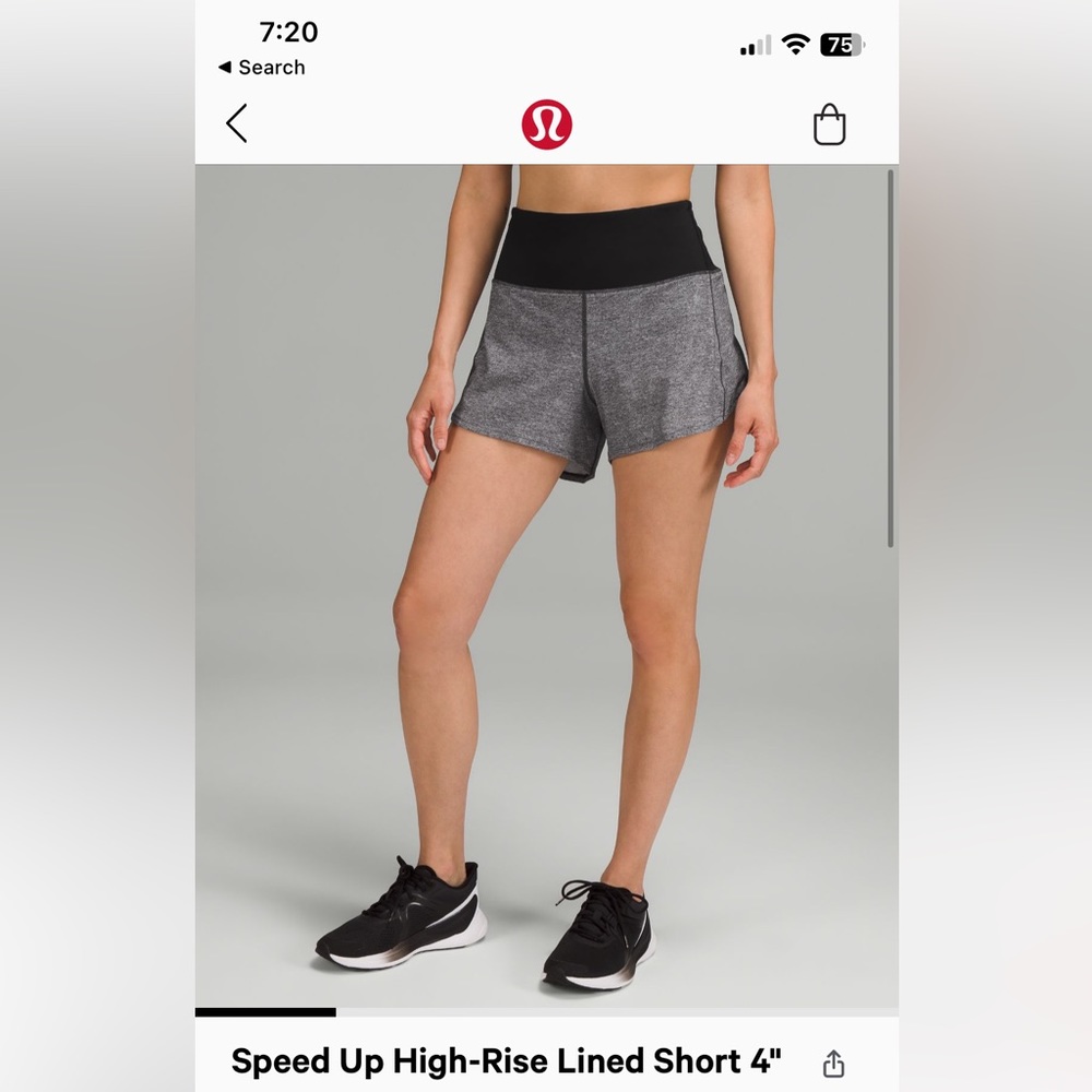 Lululemon Speed Up High Rise Shorts